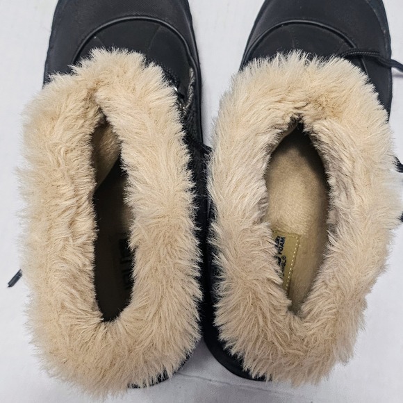 JBU by Jambu Black Herringbone Jane Faux Fur Lined Boot Bootie Womens 10M - Picture 6 of 13